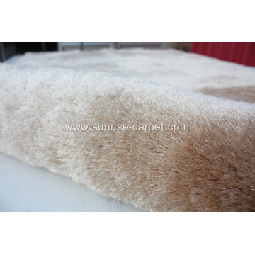 Polyester Area Rug With Long Pile